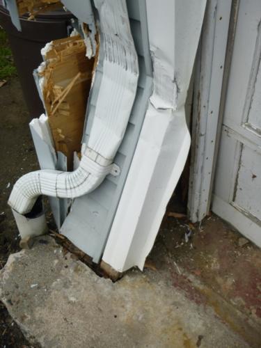 Damage to a residential home